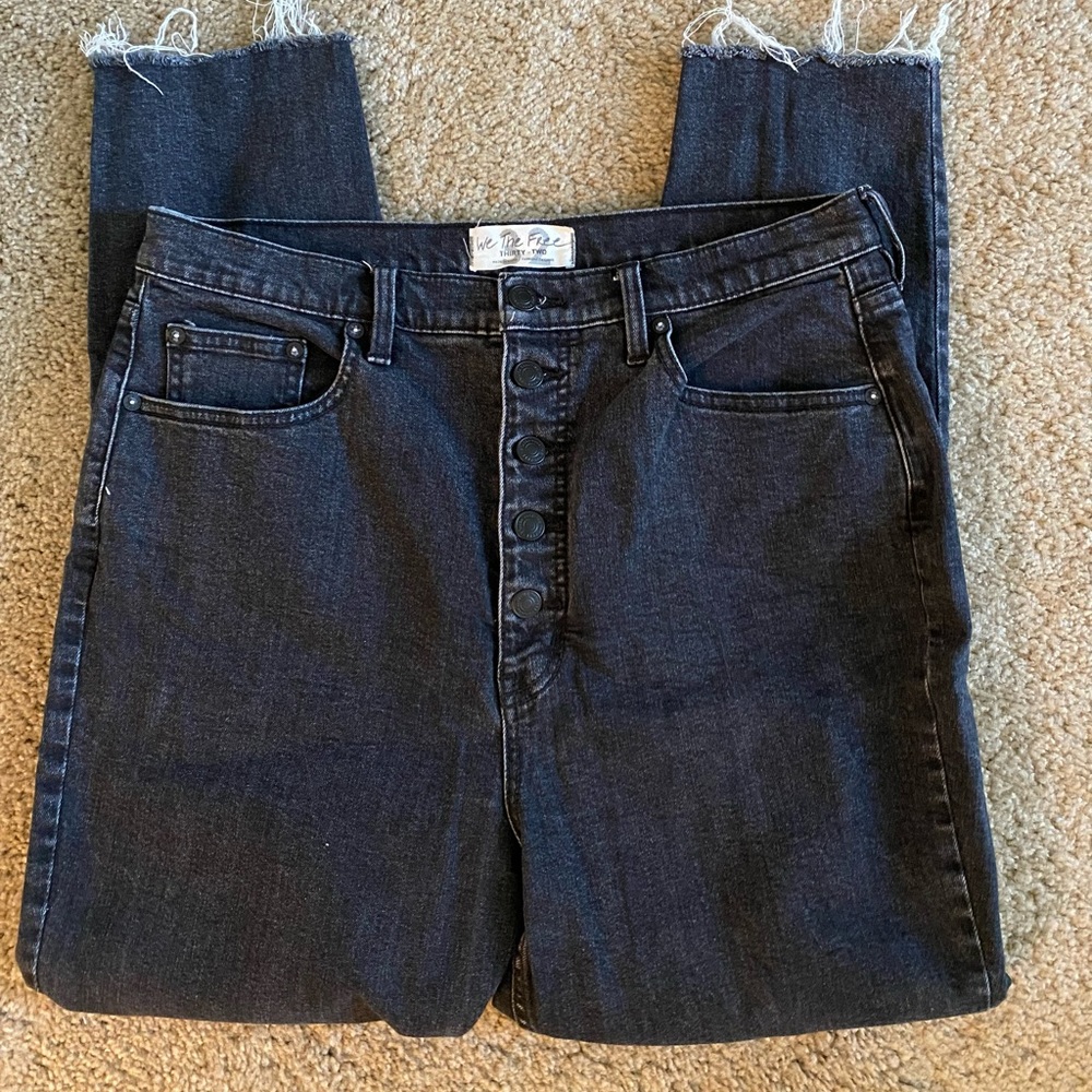 Free People We The Free button fly straight jeans